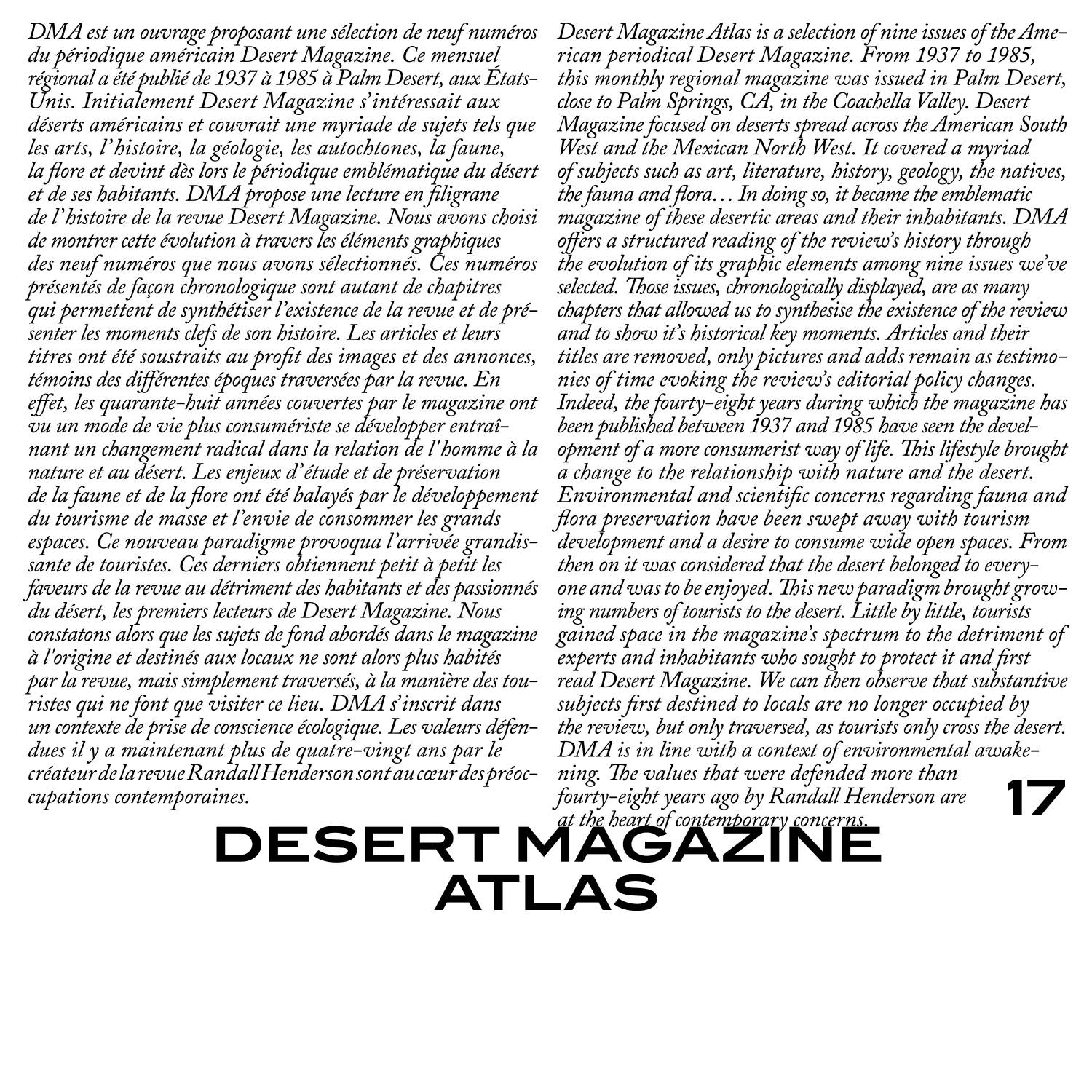 editorial direction for desert magazine atlas - eschenlauer sinic
